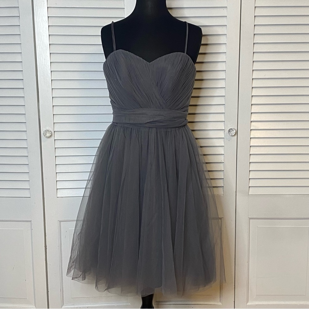 SORELLA VITA | Charcoal Gray Fit and Flare Cocktail Dress | Size 12